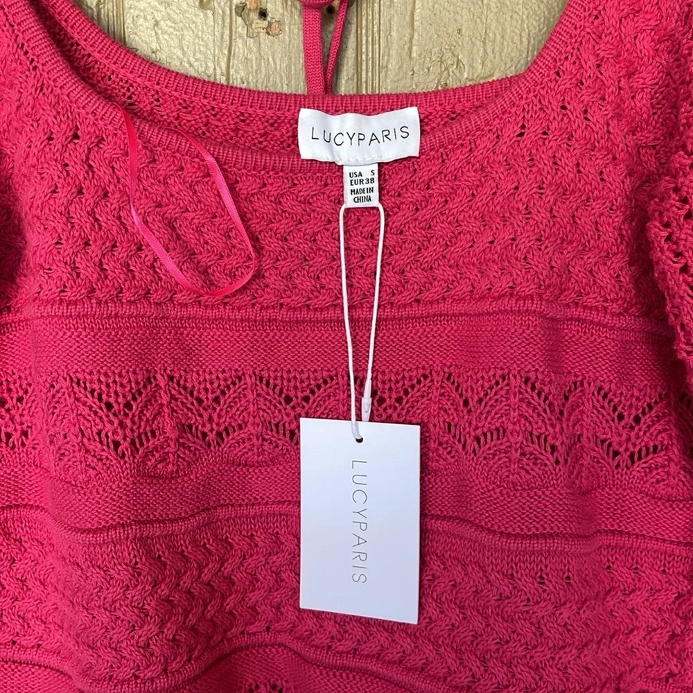 Lucy Paris knitted Pink Women's Top size S